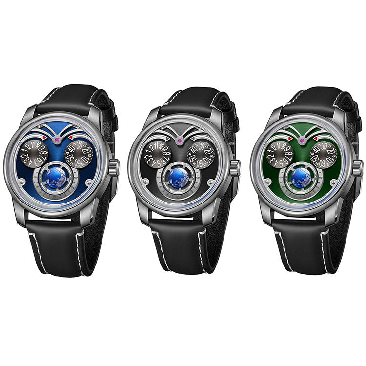 Owl Double-Disc Time Blue Super Night Light
