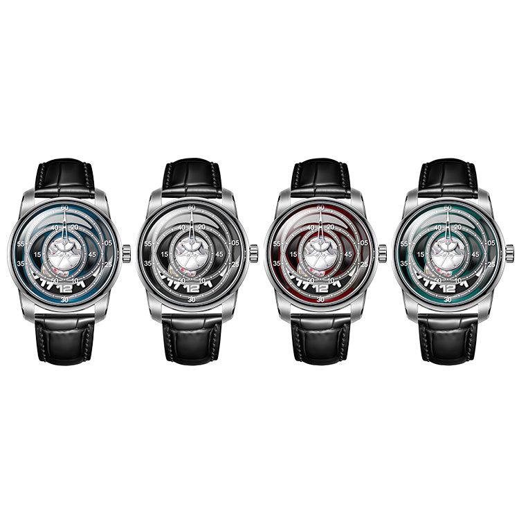 Four Ring Star Orbit Space Silver