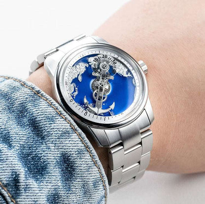 A mechanical watch ode to the ocean