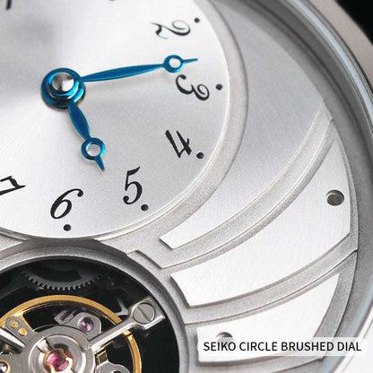 Classic and elegant silver mechanical watch
