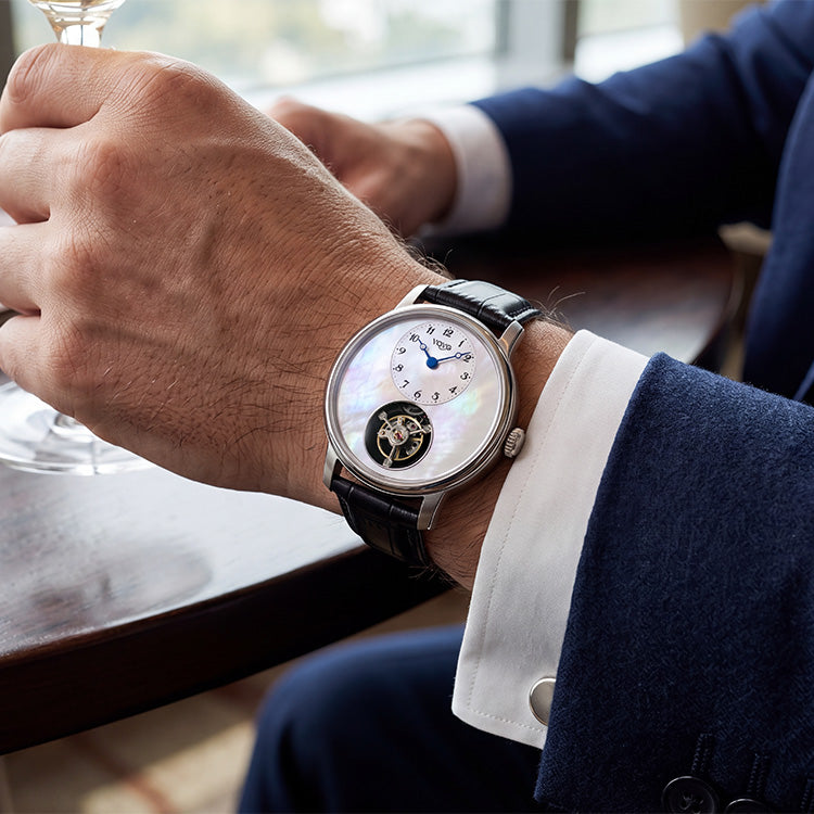 YOYG Mother-of-Pearl Open Heart Automatic