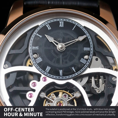 Rose Gold Elegance Meets Mechanical Rawness