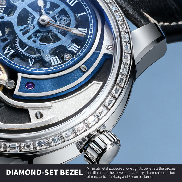 Frozen Ocean Blues Meet Diamond Brilliance