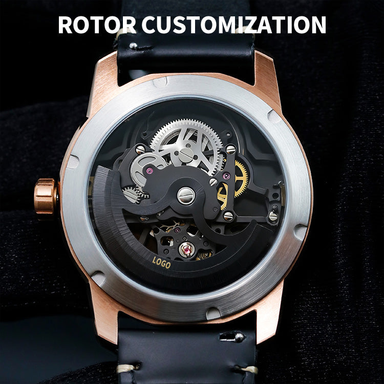 Rose Gold Elegance Meets Mechanical Rawness