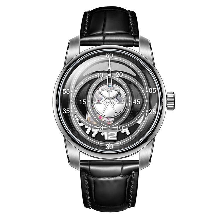 Four Ring Star Orbit Space Silver