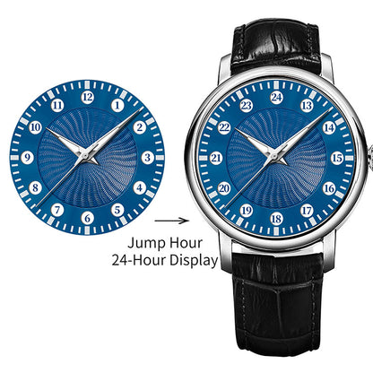 Jumping Hour 24-Hour Mechanical Watch