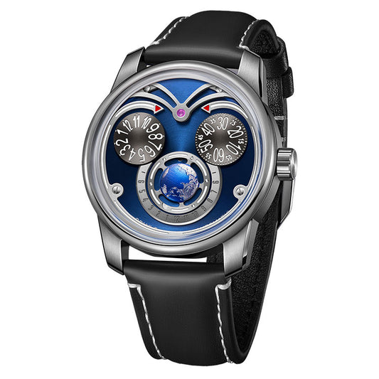 Owl Double-Disc Time Blue Super Night Light