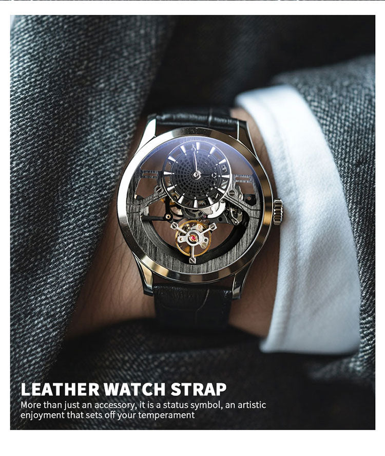 Skeleton Industrial Style Watch