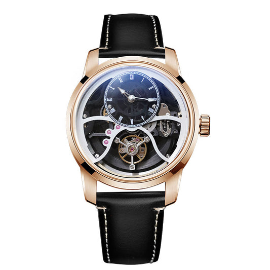 Rose Gold Elegance Meets Mechanical Rawness