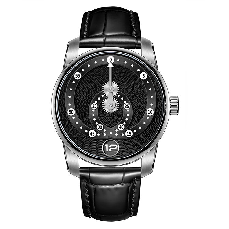 Star tracks on your wrist guilloché mechanical watch