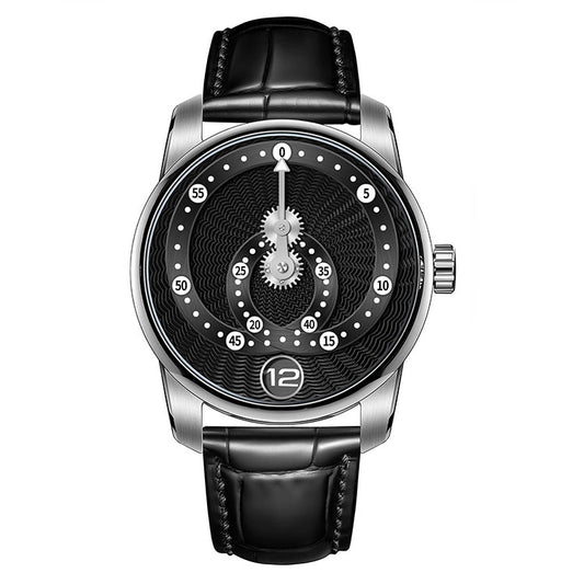 Star tracks on your wrist: guilloché mechanical watch